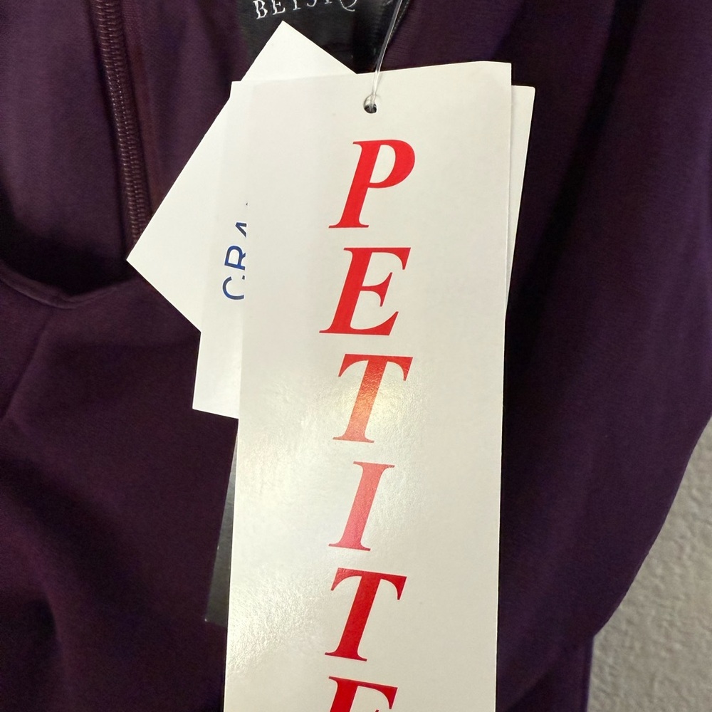New Adam Off-Shoulder eggplant Maxi Dress - Picture 6 of 6